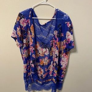 Women’s sheer lace Kimono